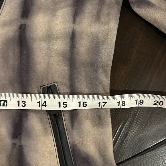 NWT Maison Scotch Tie-Dye leather jacket Euro size 2 - Picture 13 of 16